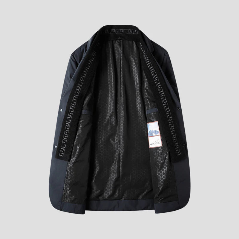 Eleganter Isolier-Wintermantel – Langer, Gefütterter Mantel mit Wärmepolsterung