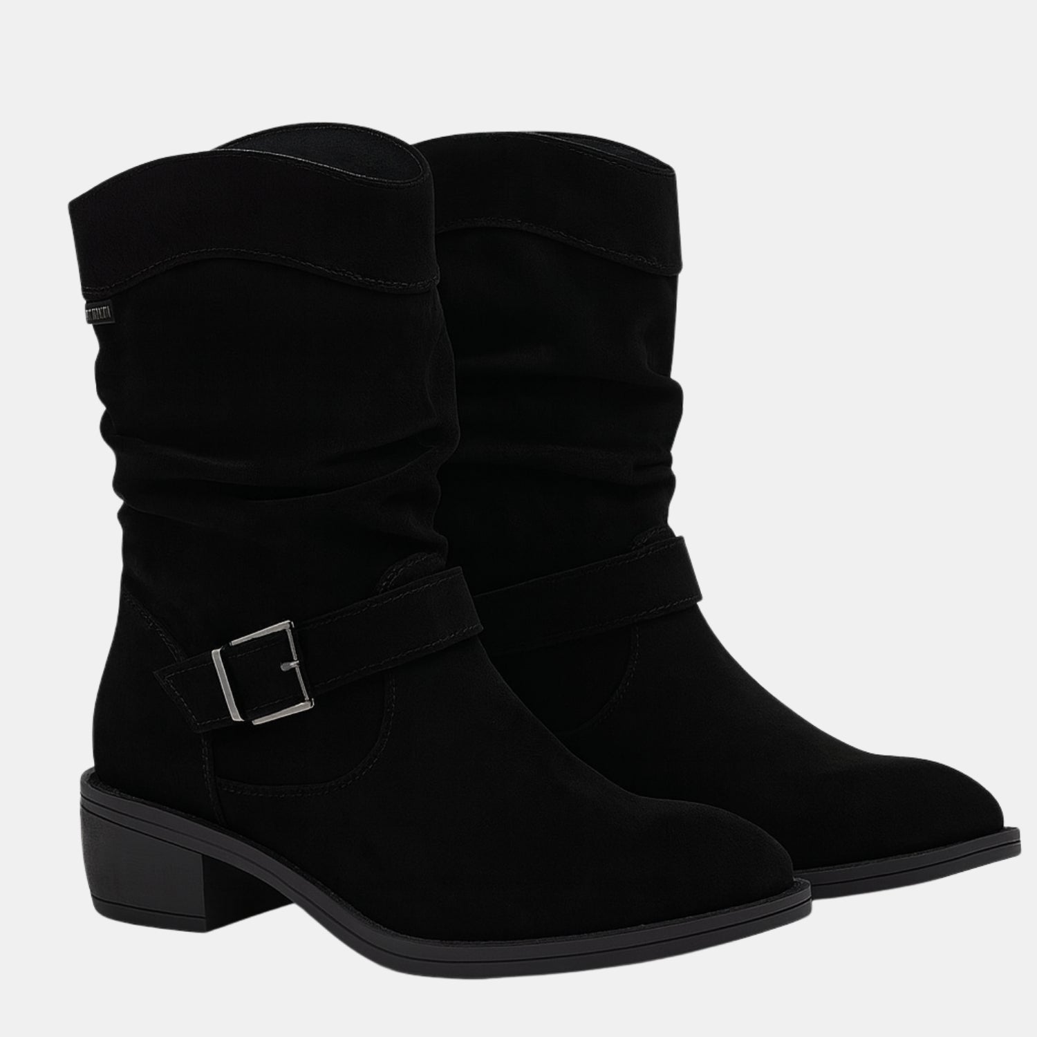 Damen Komfort-Stiefelette im Wildleder-Look – Elegante Schuhe mit Niedrigem Absatz von Orren & Valé