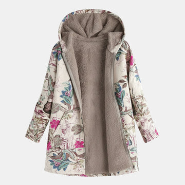 Damen Patchwork-Kapuzenjacke – Kuschelige Freizeitjacke für Alltag & Outdoor von Orren & Valé