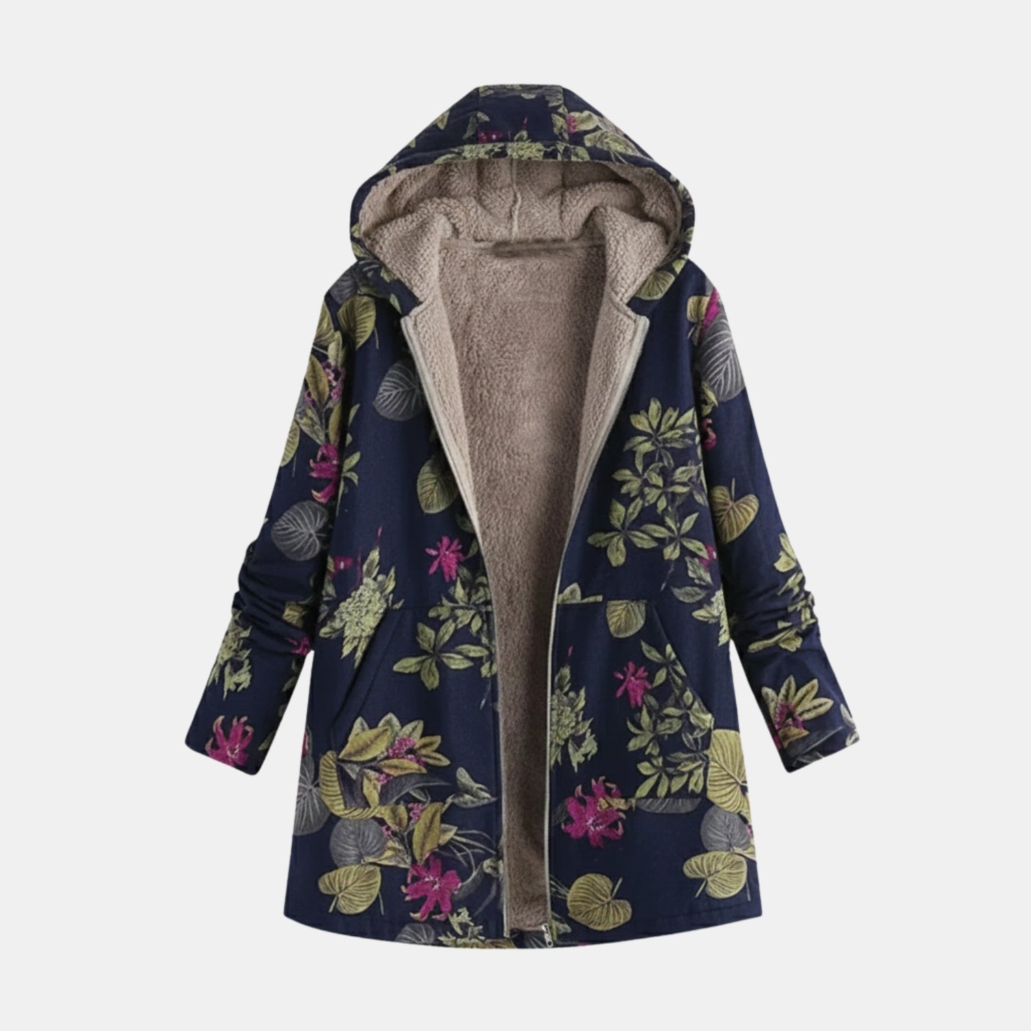 Damen Patchwork-Kapuzenjacke – Kuschelige Freizeitjacke für Alltag & Outdoor von Orren & Valé