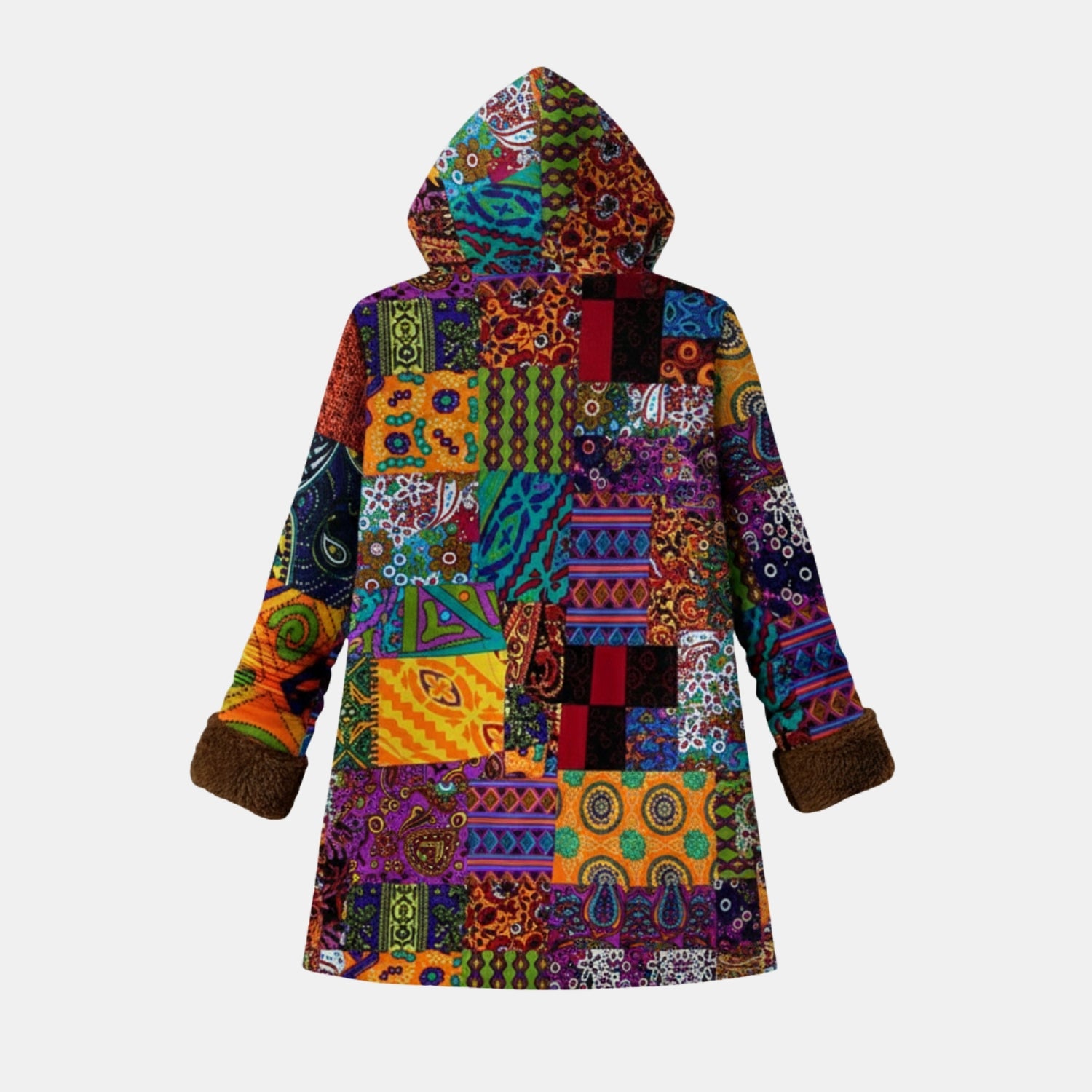 Damen Patchwork-Kapuzenjacke – Kuschelige Freizeitjacke für Alltag & Outdoor von Orren & Valé