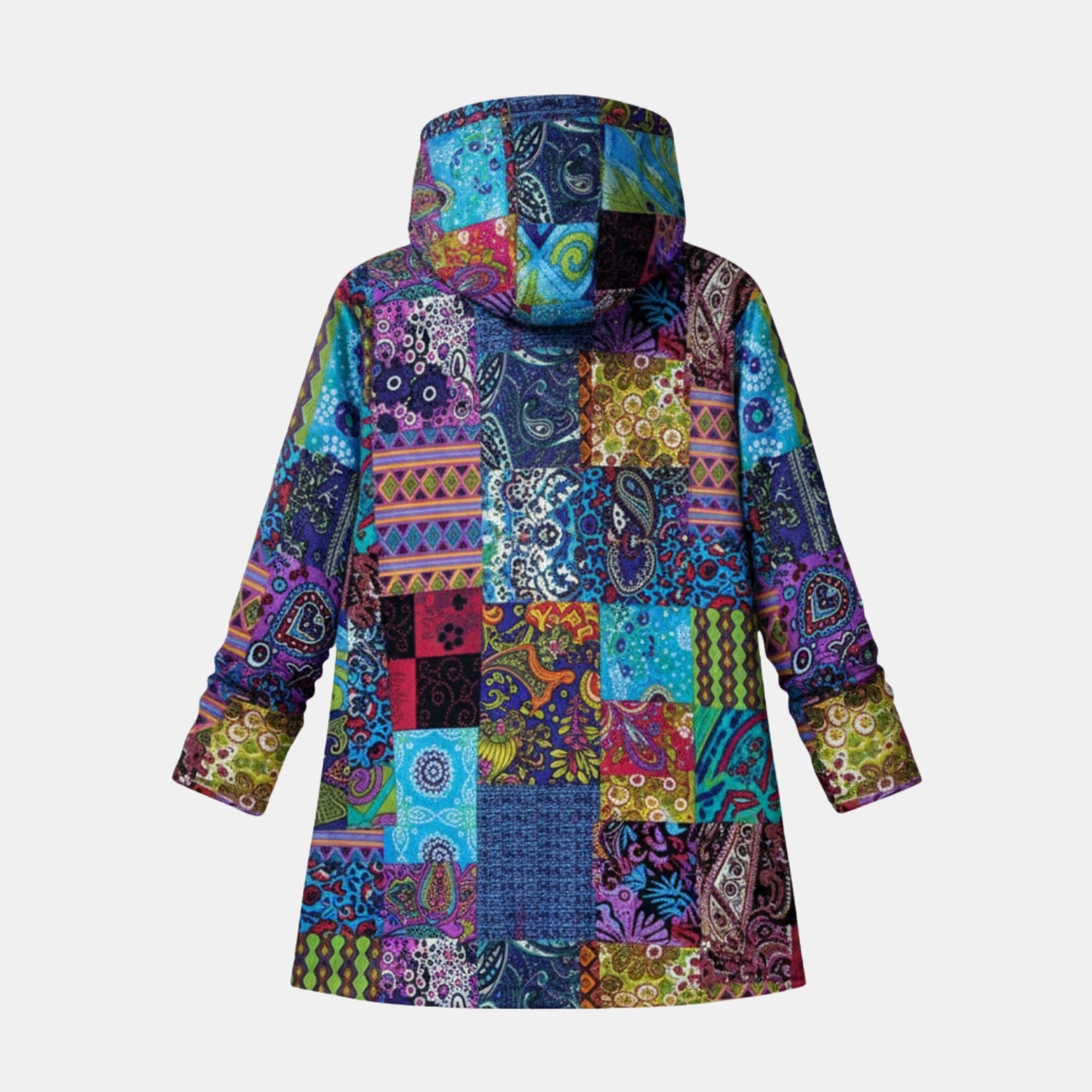 Damen Patchwork-Kapuzenjacke – Kuschelige Freizeitjacke für Alltag & Outdoor von Orren & Valé