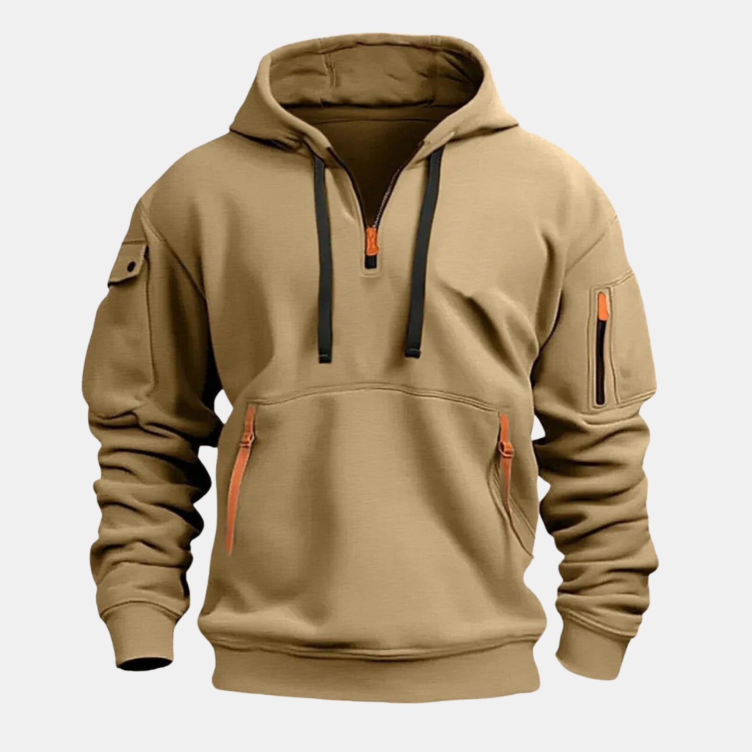 Kuscheliger Halbzip-Hoodie – Lässiger Kapuzenpullover mit Halbreißverschluss von Orren & Valé