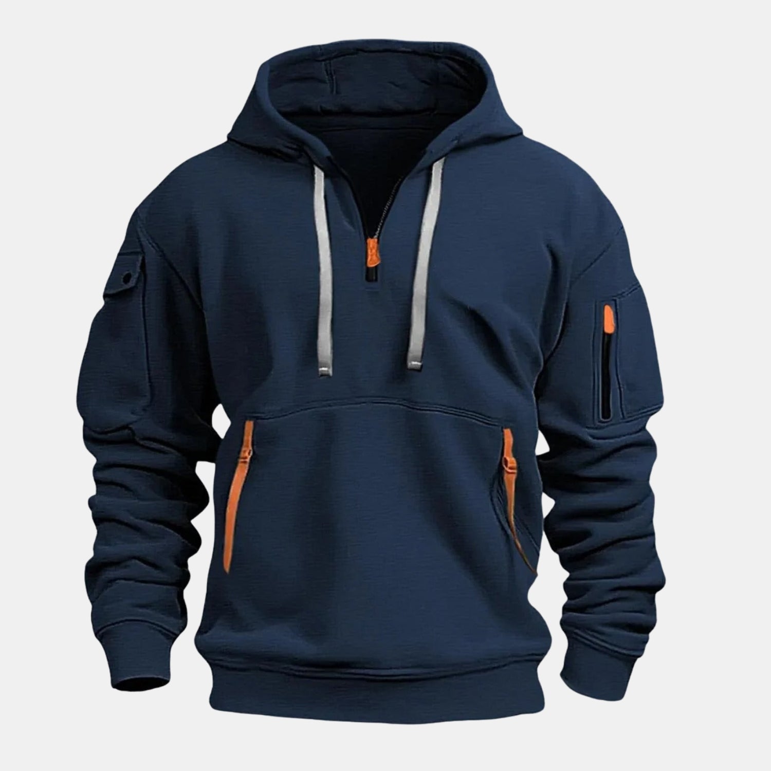 Kuscheliger Halbzip-Hoodie – Lässiger Kapuzenpullover mit Halbreißverschluss von Orren & Valé