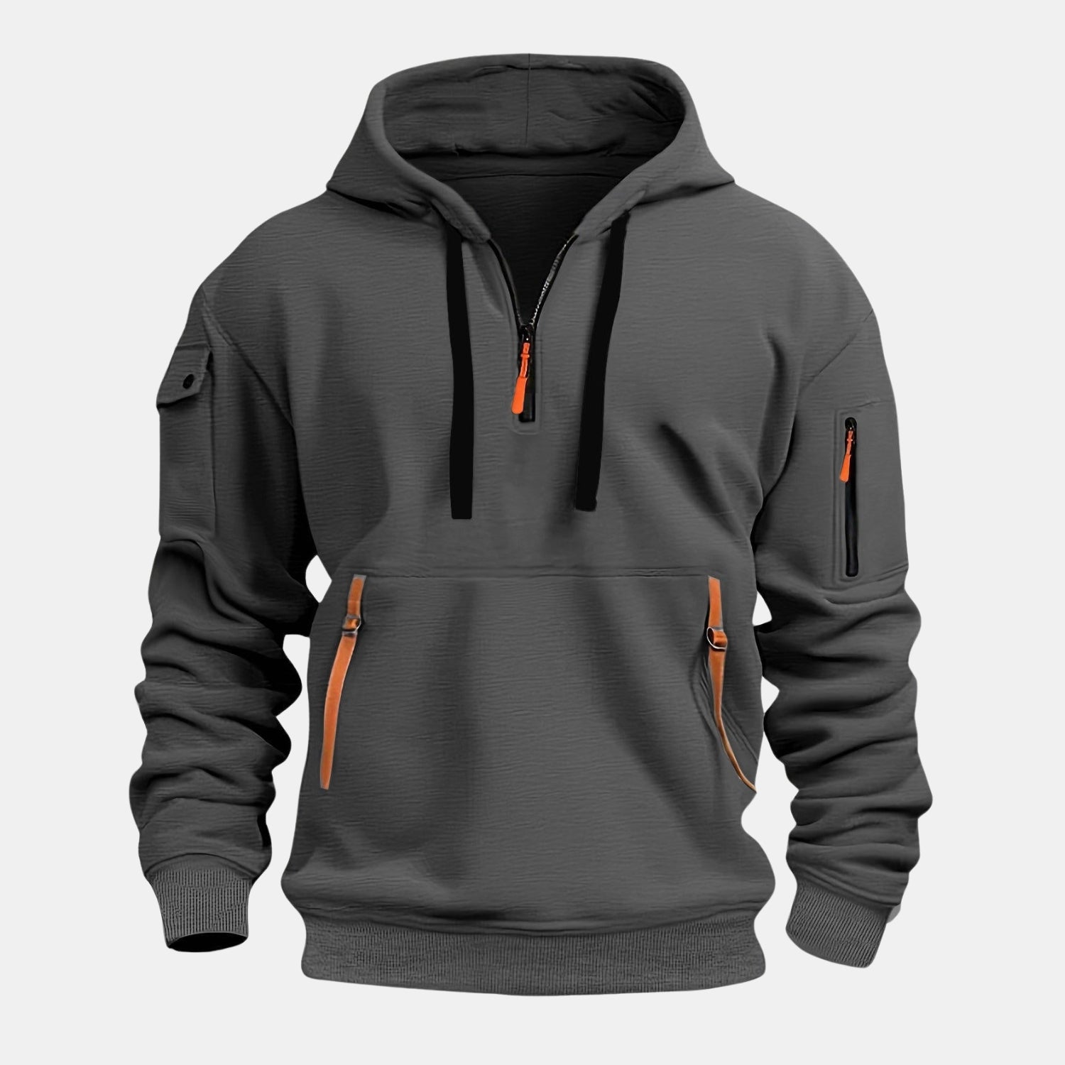 Kuscheliger Halbzip-Hoodie – Lässiger Kapuzenpullover mit Halbreißverschluss von Orren & Valé