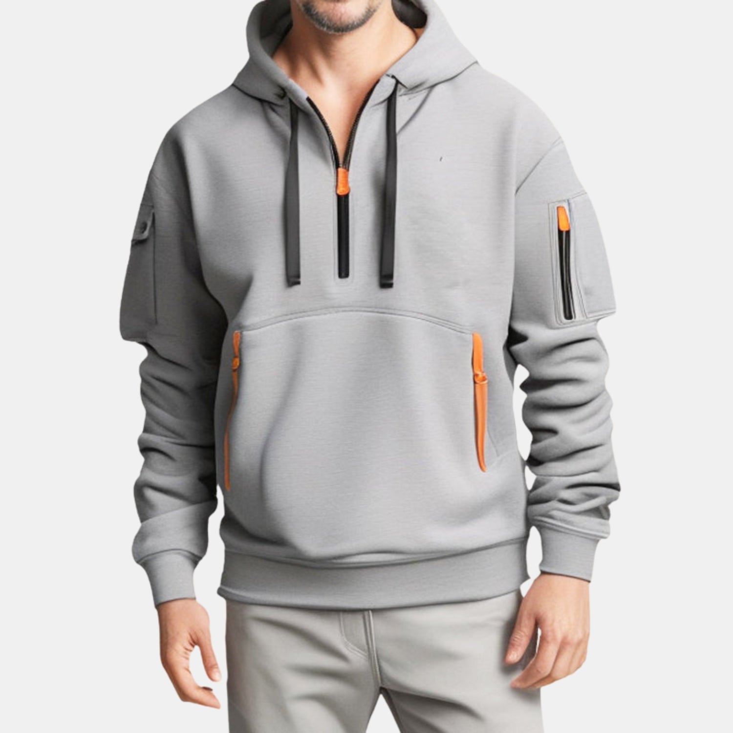 Kuscheliger Halbzip-Hoodie – Lässiger Kapuzenpullover mit Halbreißverschluss von Orren & Valé