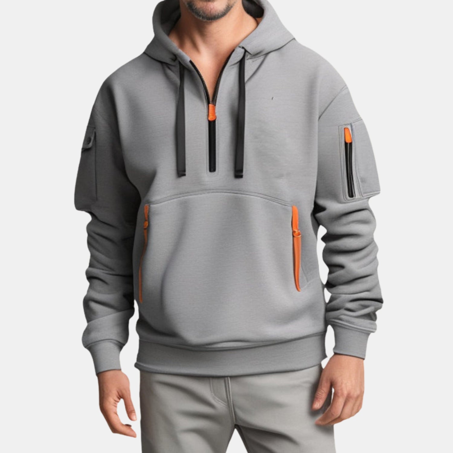 Kuscheliger Halbzip-Hoodie – Lässiger Kapuzenpullover mit Halbreißverschluss von Orren & Valé