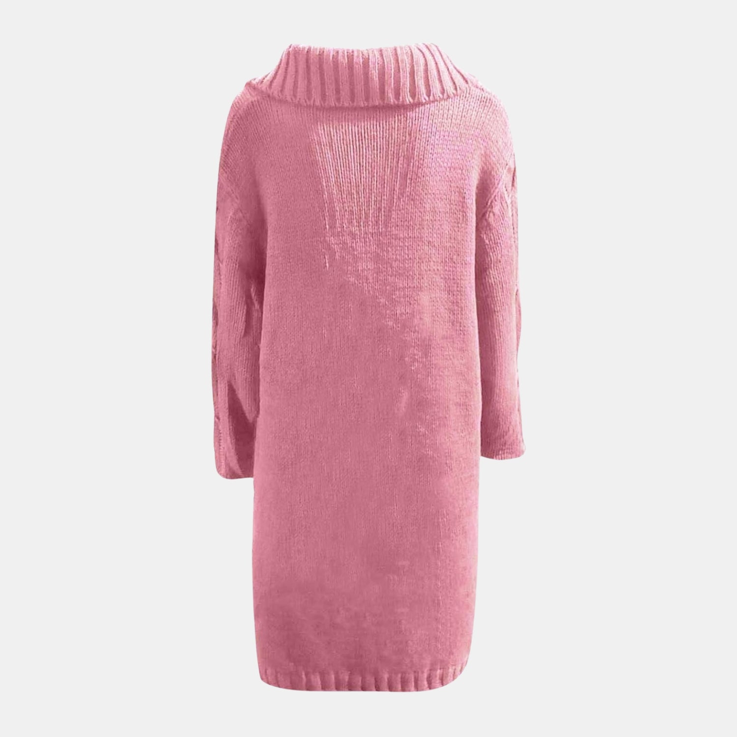 Damen Oversize-Strickjacke mit Zopfmuster – Langer Cardigan mit Knöpfen von Orren & Valé