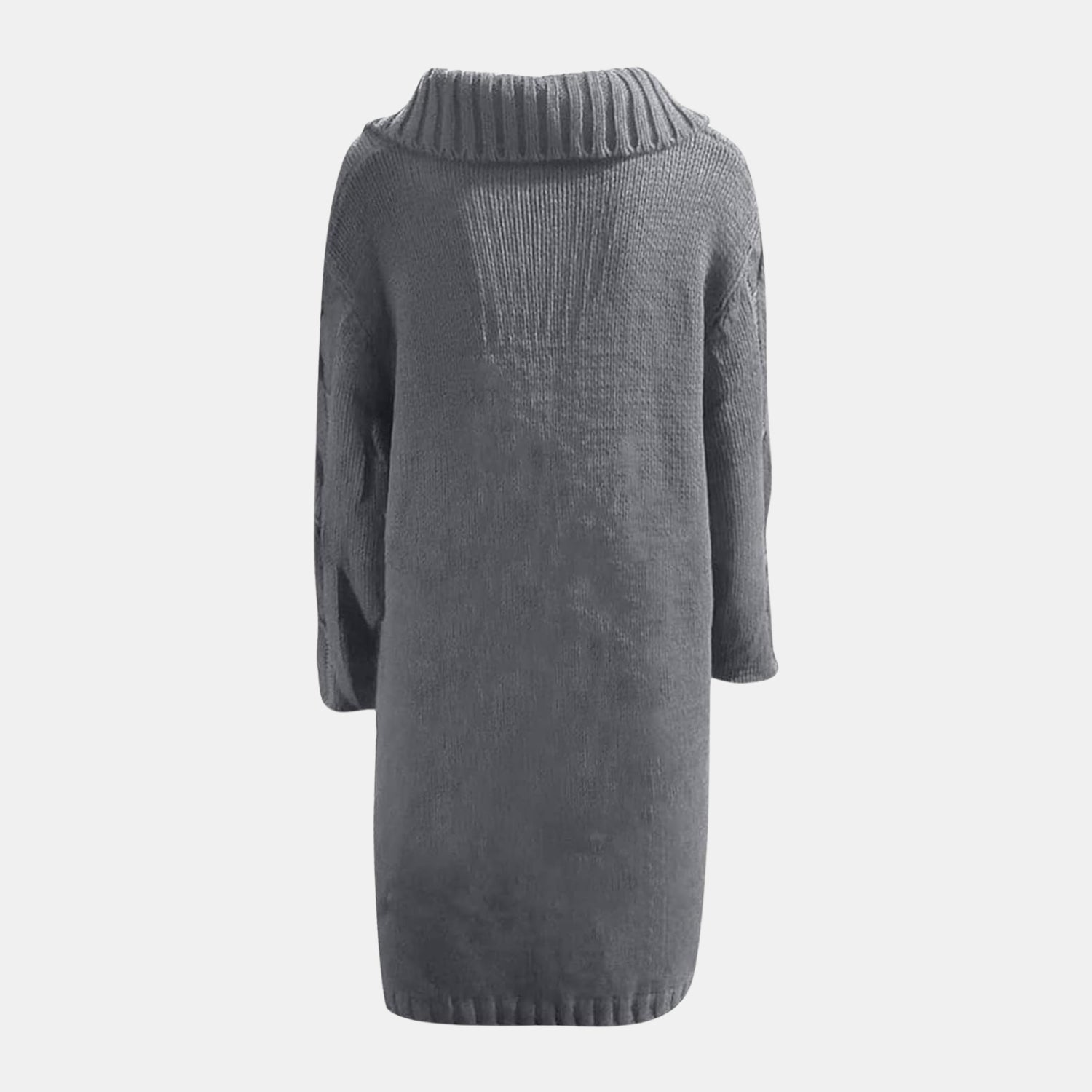 Damen Oversize-Strickjacke mit Zopfmuster – Langer Cardigan mit Knöpfen von Orren & Valé
