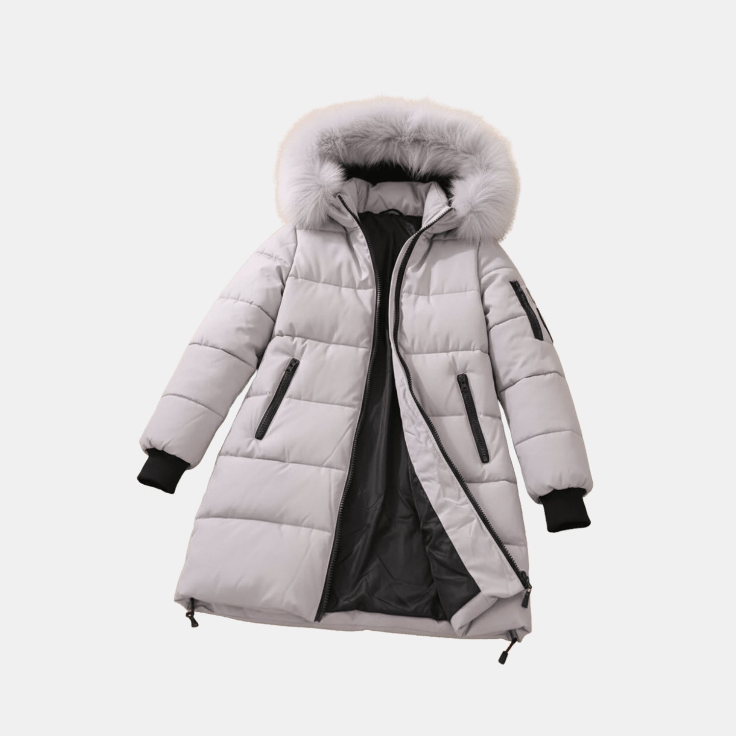 Damen Stepp-Winterparka mit Kunstfellkragen – Gefütterte Isolierjacke für Kalte Tage von Orren & Valé