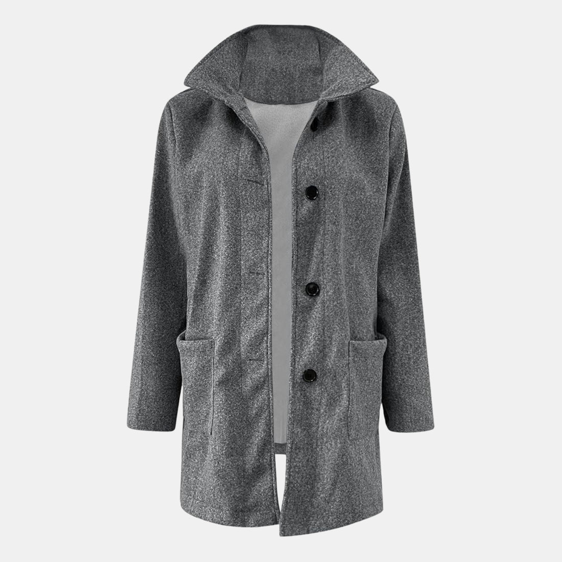 Damen Winterjacke Lang – Wärmender Wintermantel mit Knöpfen & Praktischen Taschen von Orren & Valé