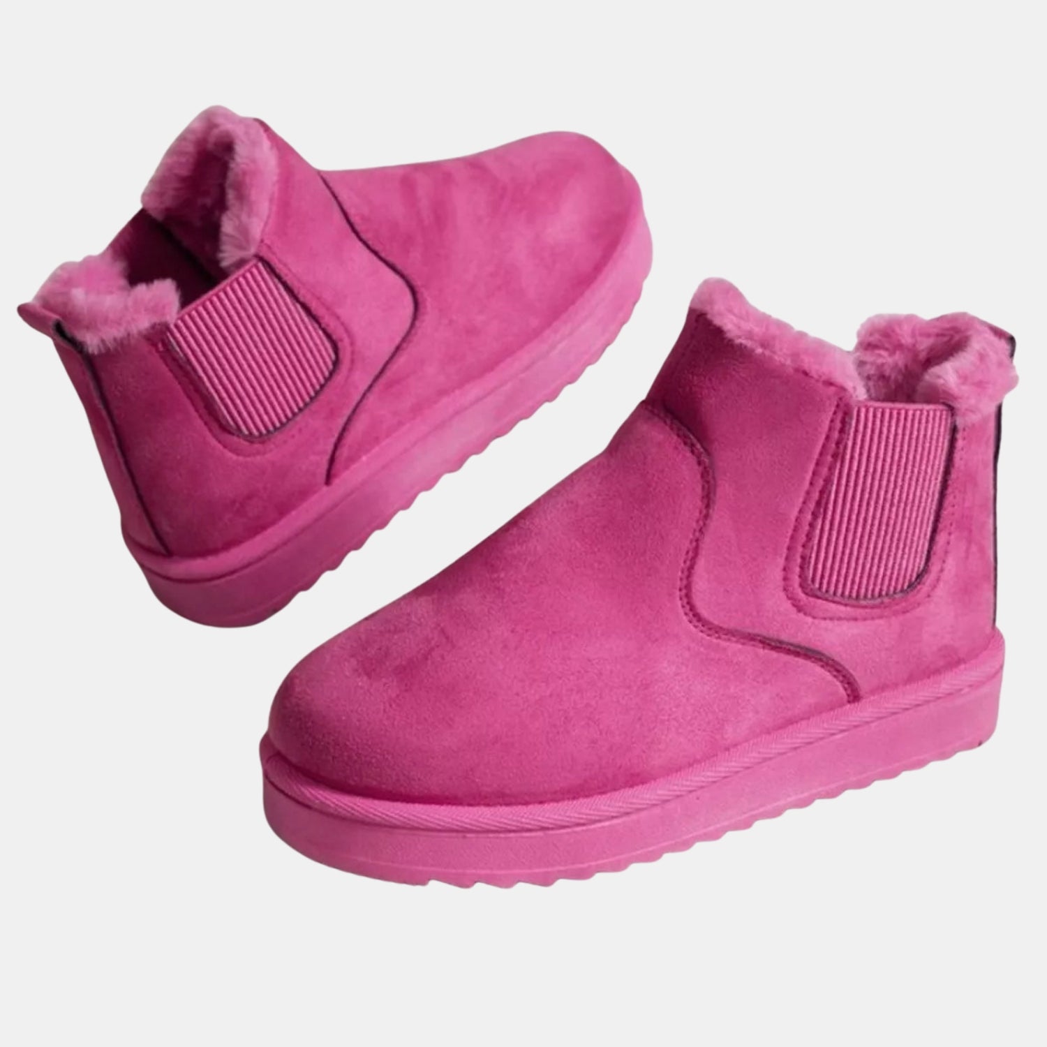 Orren & Valé - Damen Winterschuh Slip-On Stiefelette mit Elastischen Seiteneinsätzen