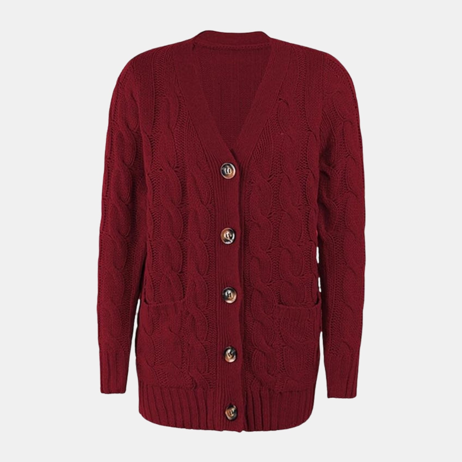 Damen Zopfstrick-Cardigan – Warme Strickjacke aus Weichem Garn für Alltag & Büro von Orren & Valé