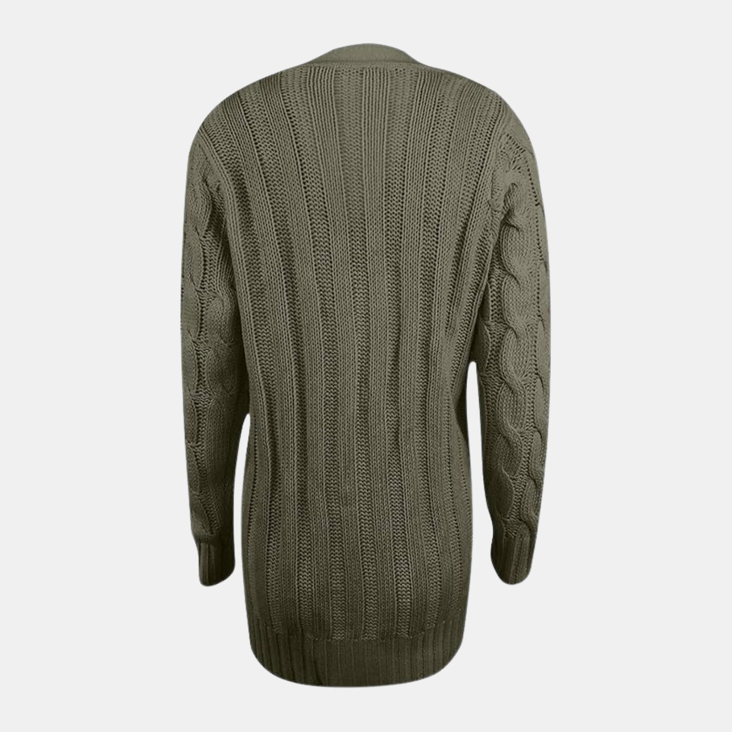 Damen Zopfstrick-Cardigan – Warme Strickjacke aus Weichem Garn für Alltag & Büro von Orren & Valé