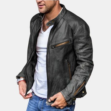 Elegante Lederjacke – Zeitlose Bikerjacke für Damen & Herren im Alltag & Freizeit von Orren & Valé 
