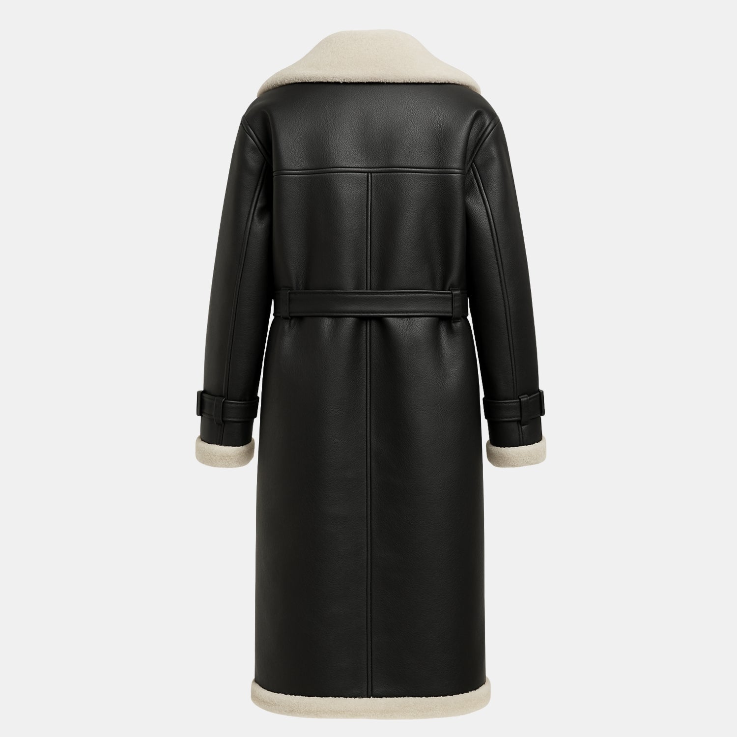 Gefütterte Lange Winterjacke mit Teddykragen von Orren & Valé