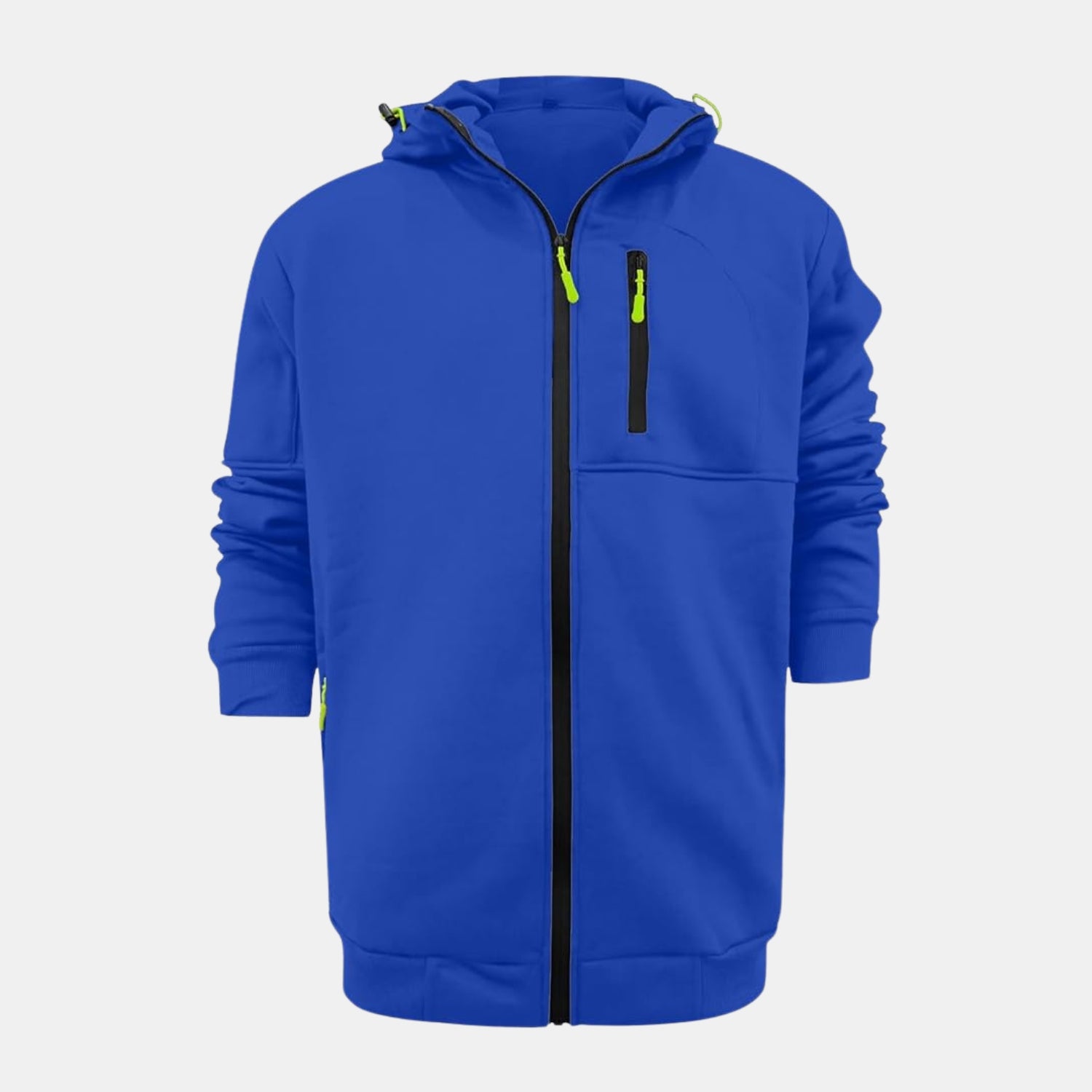 Herren Fleece-Kapuzenjacke – Sportliche Zip-Sweatjacke mit Kontrastreißverschlüssen von Orren & Valé