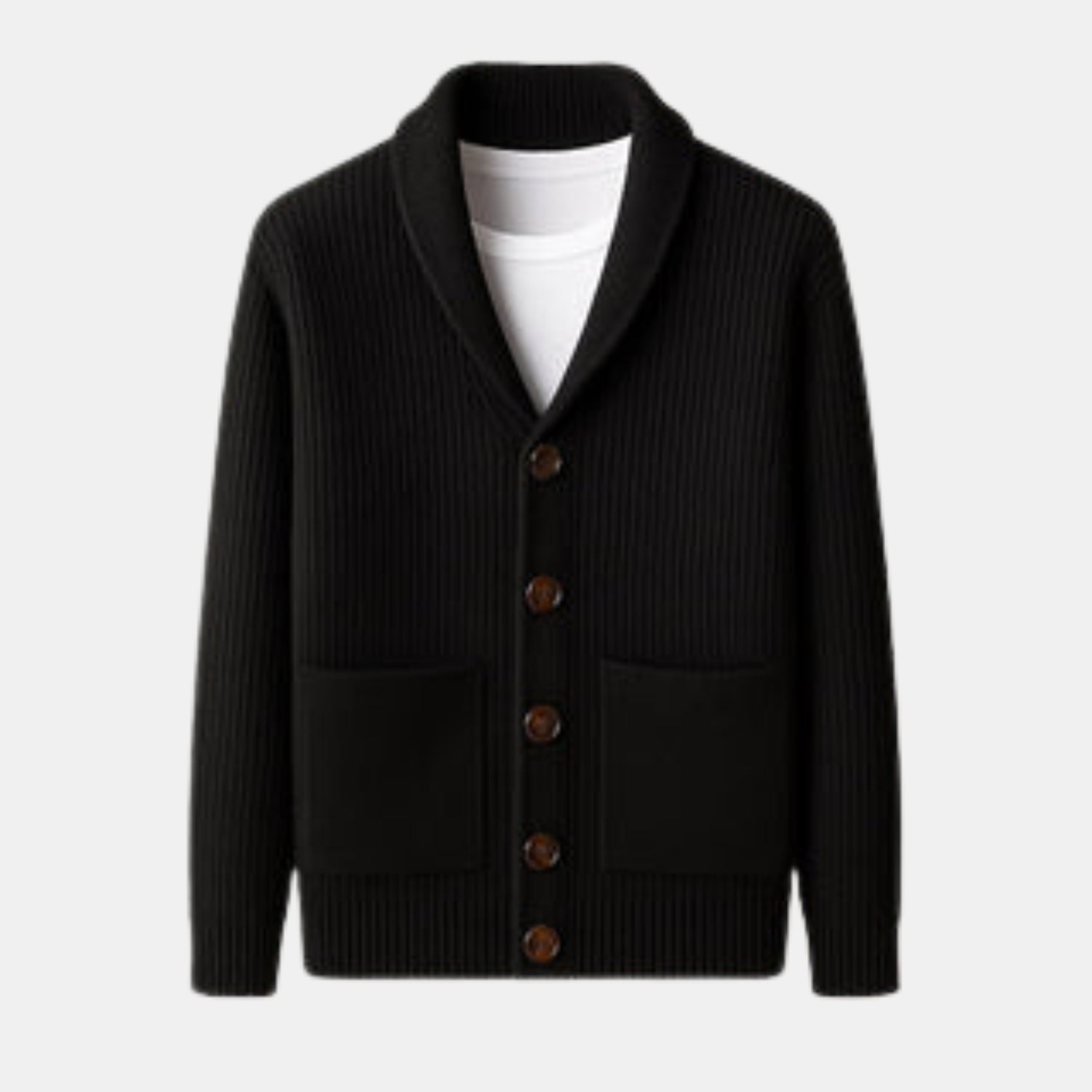 Herren Strickjacke Cardigan mit Schalkragen von Orren & Valé 