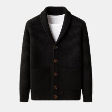 Herren Strickjacke Cardigan mit Schalkragen von Orren & Valé 