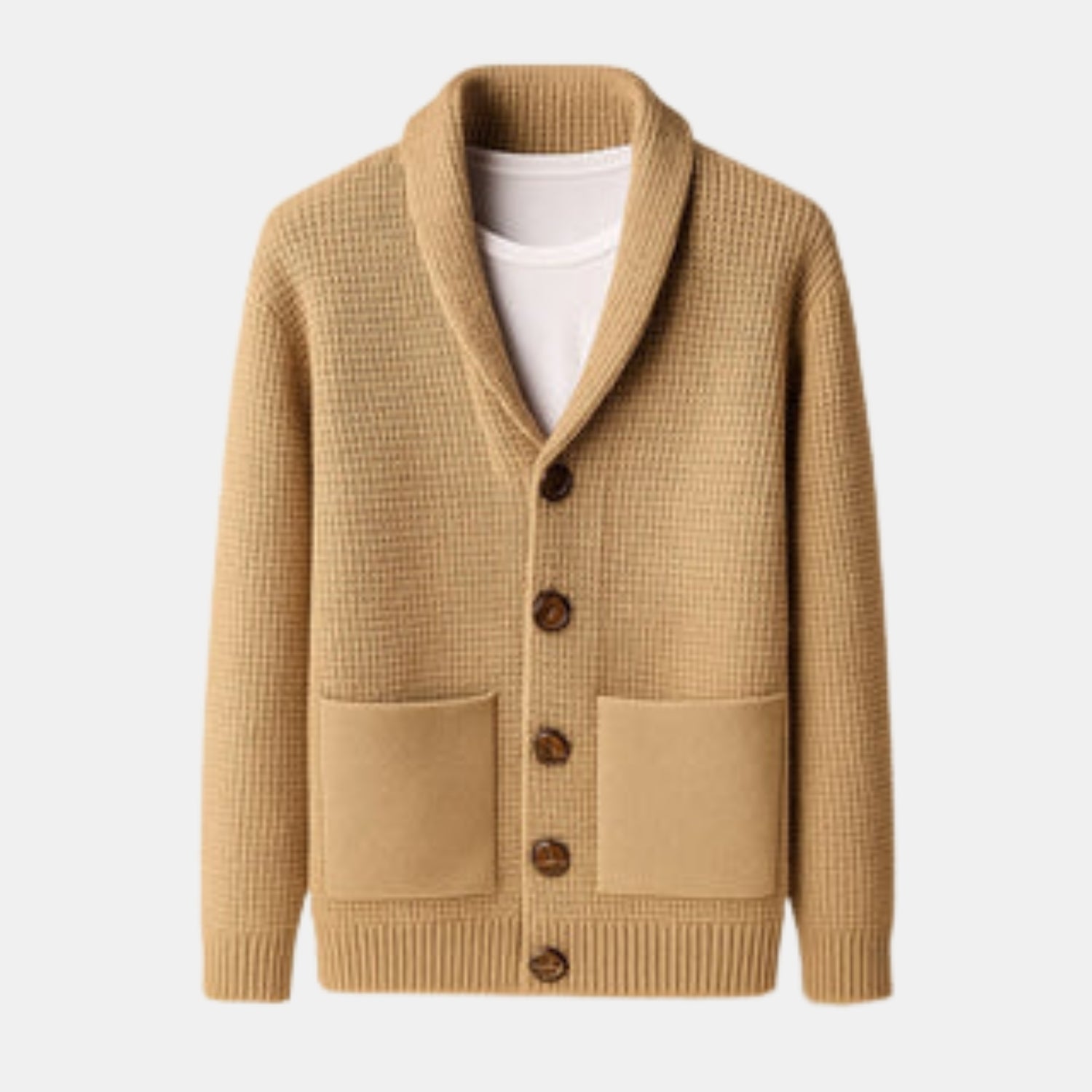 Herren Strickjacke Cardigan mit Schalkragen von Orren & Valé 