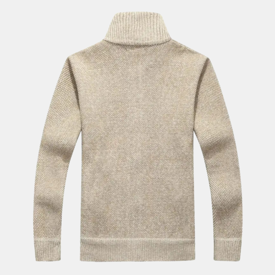 Herren Thermo-Strickjacke mit Fleecefutter – Warme Zip-Strickjacke mit Stehkragen von Orren & Valé