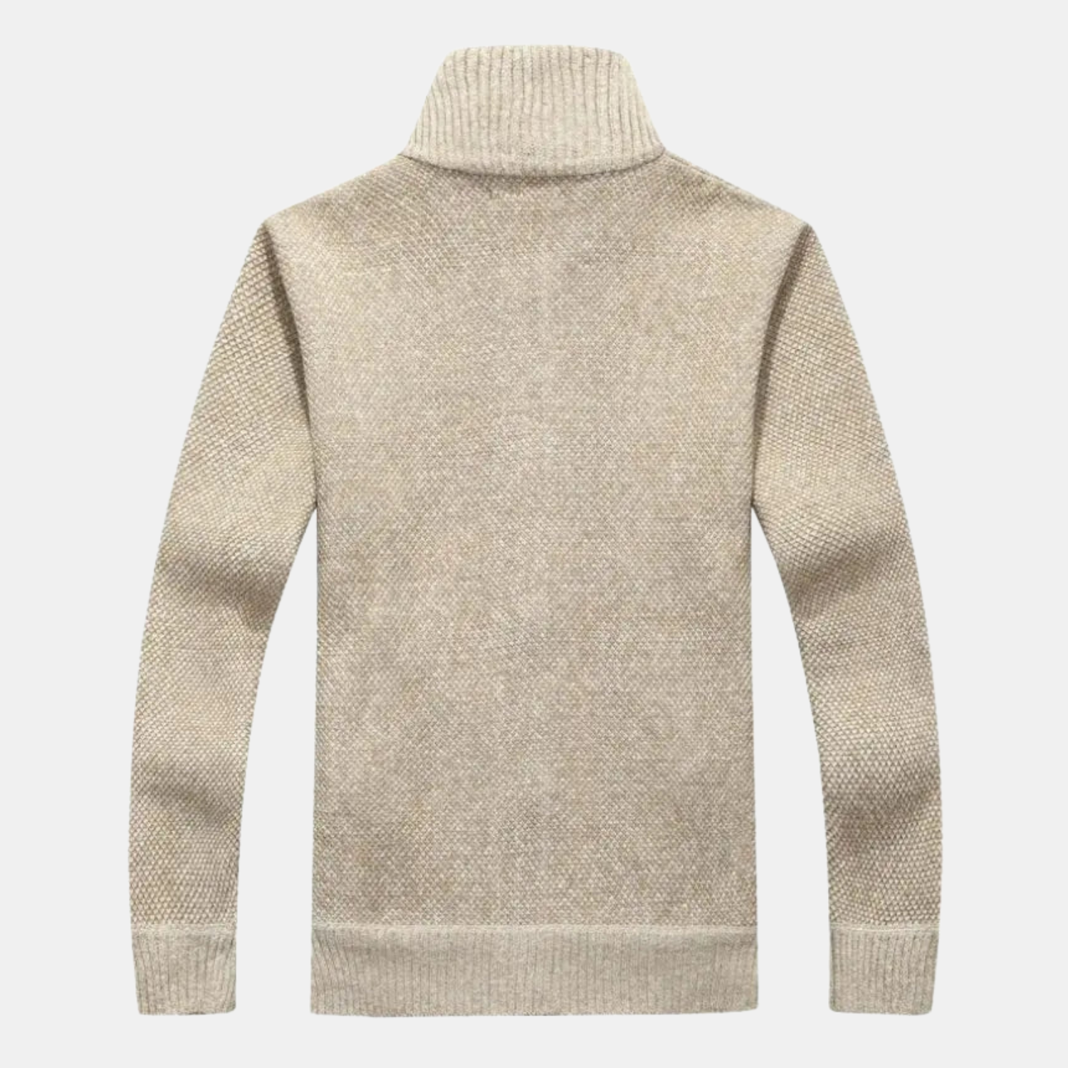 Herren Thermo-Strickjacke mit Fleecefutter – Warme Zip-Strickjacke mit Stehkragen von Orren & Valé