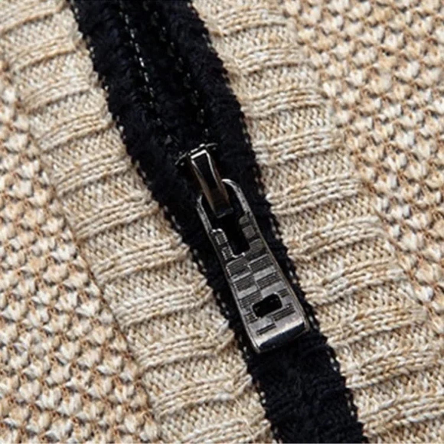 Herren Thermo-Strickjacke mit Fleecefutter – Warme Zip-Strickjacke mit Stehkragen von Orren & Valé