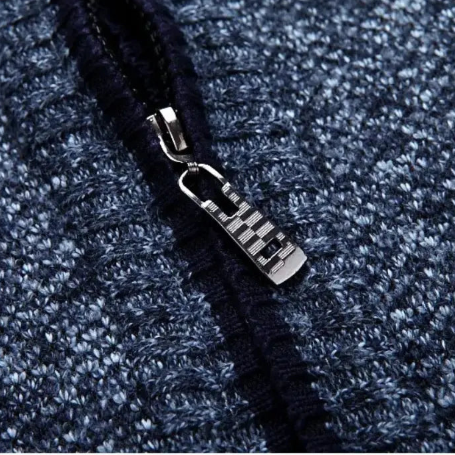 Herren Thermo-Strickjacke mit Fleecefutter – Warme Zip-Strickjacke mit Stehkragen von Orren & Valé