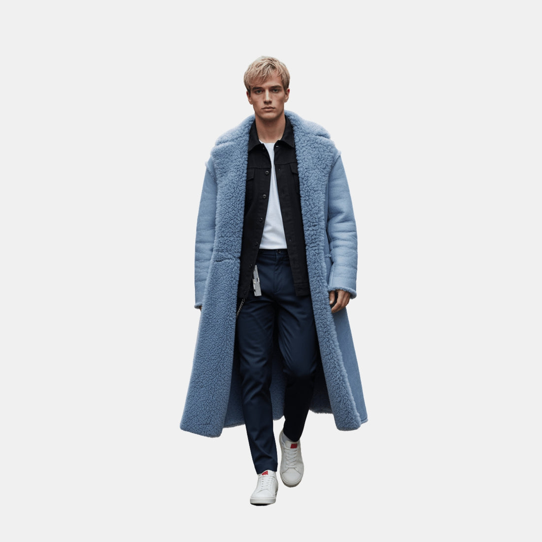 Herren Trenchcoat mit Lammfellfutter – Oversize Wintermantel, Gefüttert & Isoliert von Orren & Valé