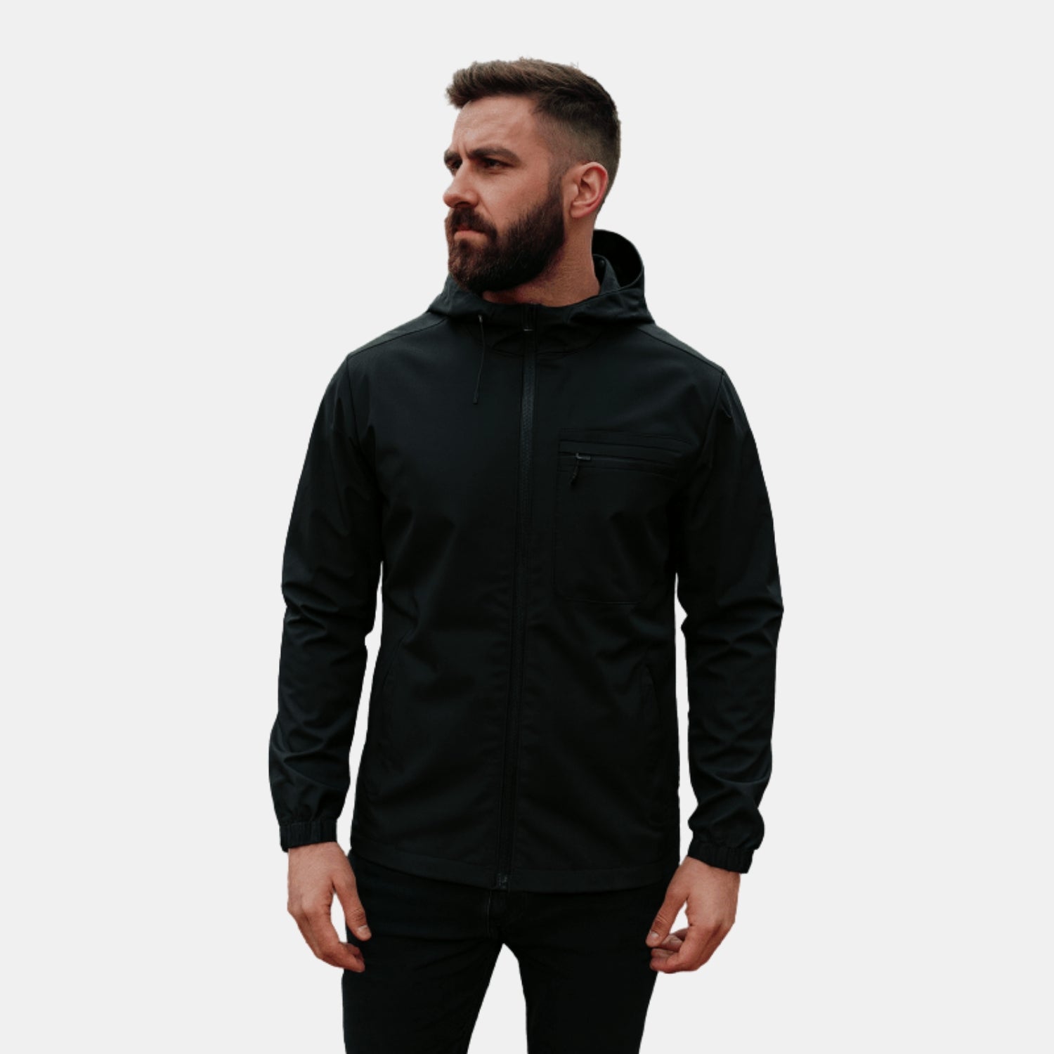 Herren Vortex-Funktionsmantel – Winddichte Wasserdichte Biker-Jacke für jedes Wetter von Orren & Valé 