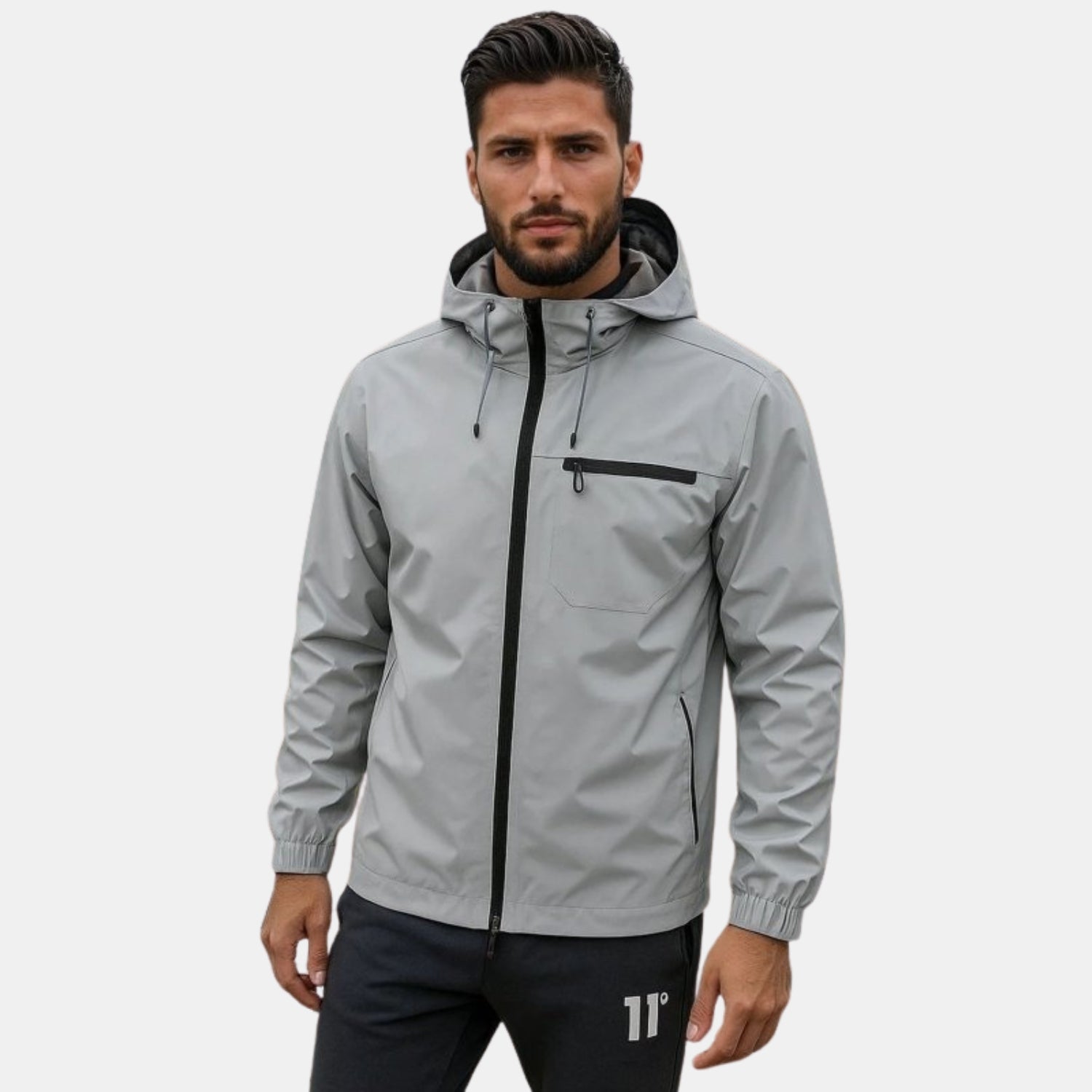 Herren Vortex-Funktionsmantel – Winddichte Wasserdichte Biker-Jacke für jedes Wetter von Orren & Valé 