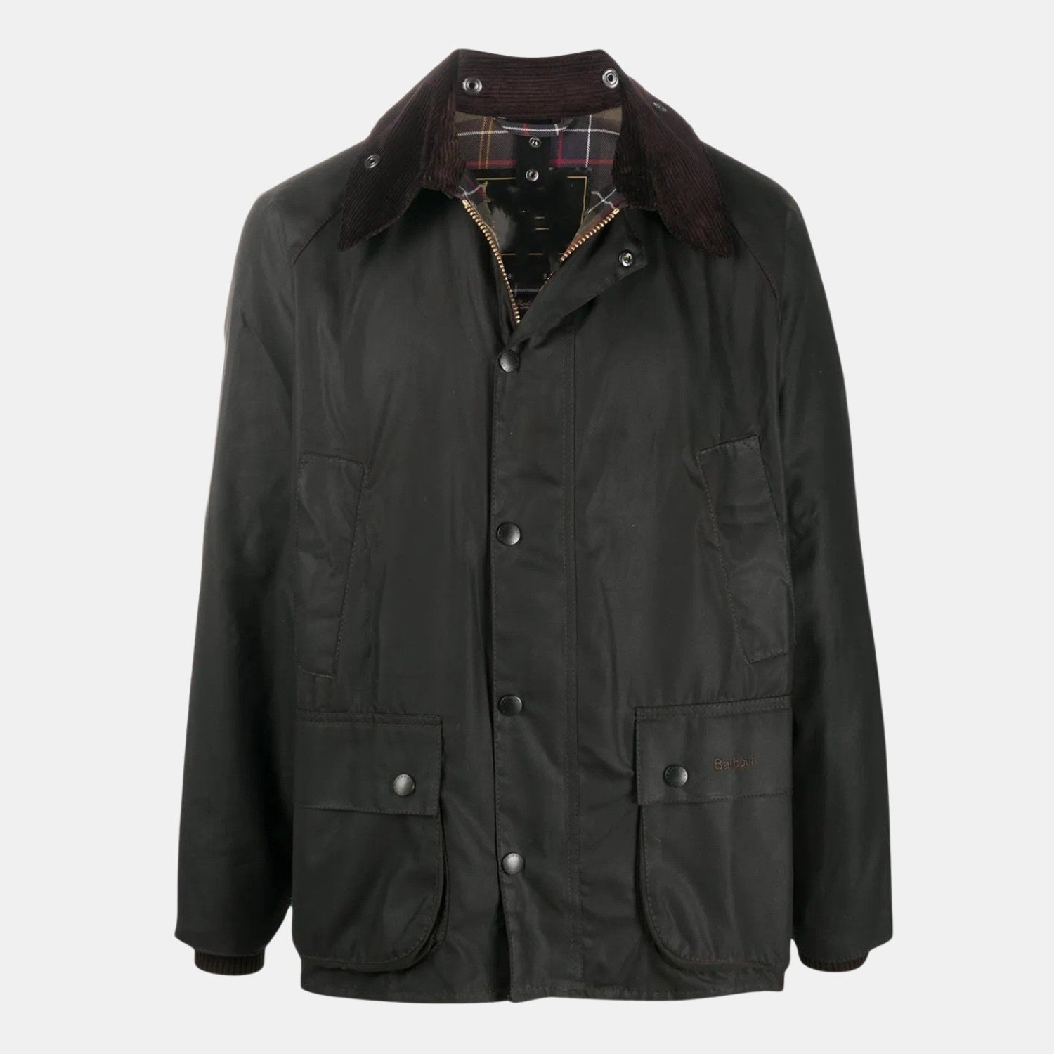 Herren Wachs-Fieldjacke – Klassische Outdoorjacke mit Cordkragen von Orren & Valé 