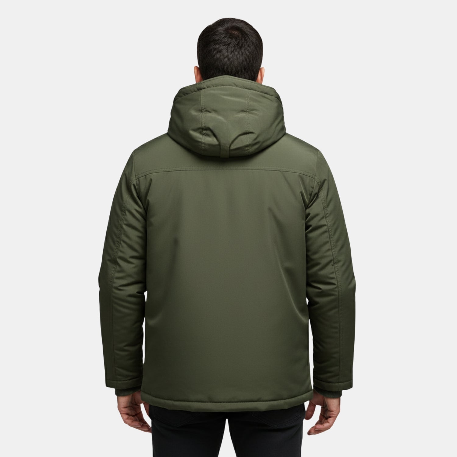 Herren Wasserdichter Thermo-Wintermantel – Vielseitig Gefütterte Outdoorjacke mit Kapuze