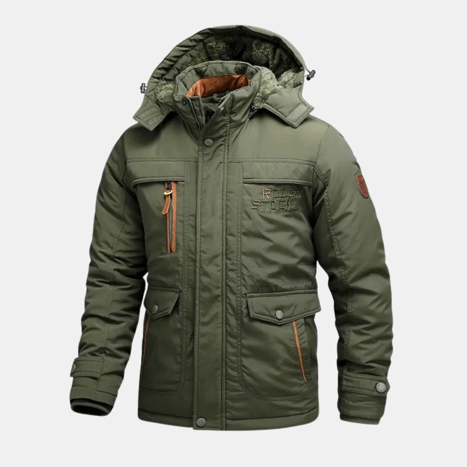 Herren Wasserdichter Thermo-Wintermantel – Vielseitig Gefütterte Outdoorjacke mit Kapuze