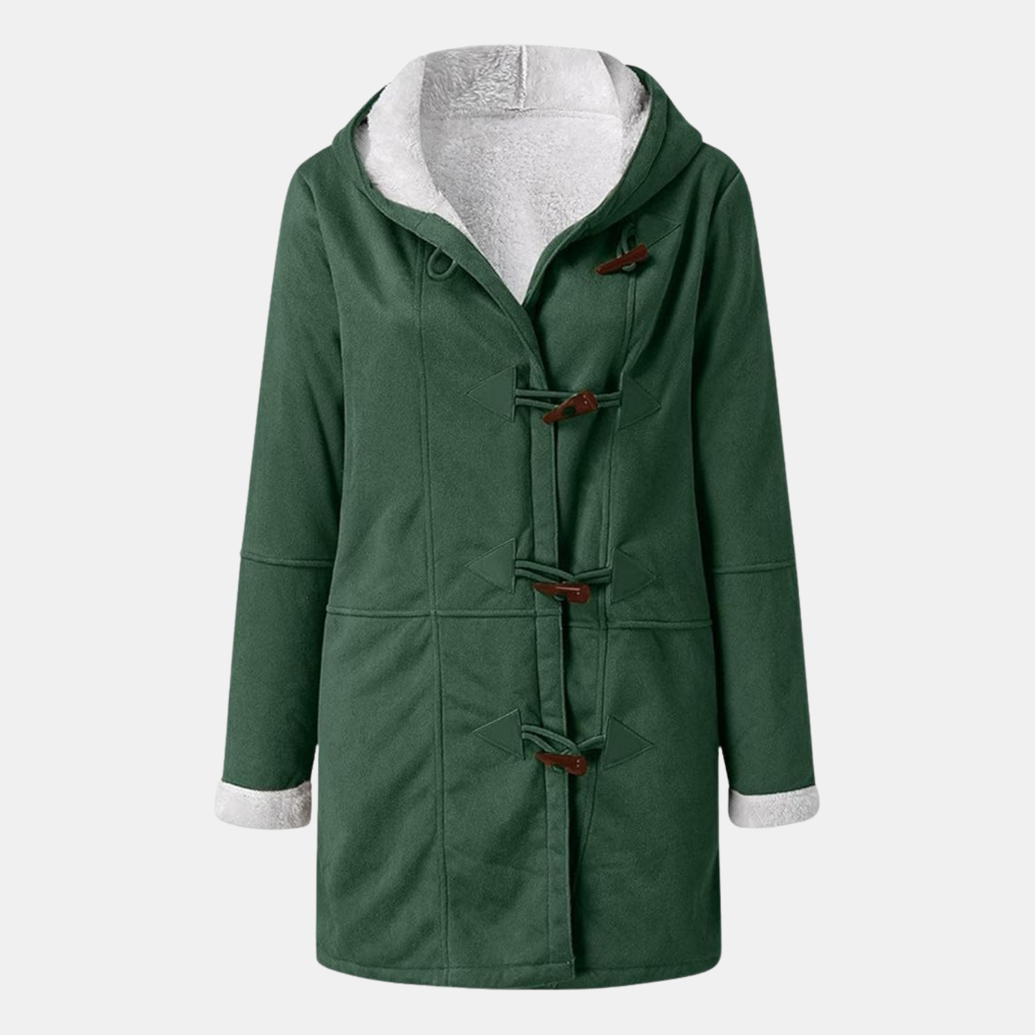 Premium Kapuzenjacke aus Fleece im Wildleder-Look von Orren & Valé