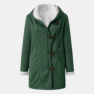 Premium Kapuzenjacke aus Fleece im Wildleder-Look von Orren & Valé