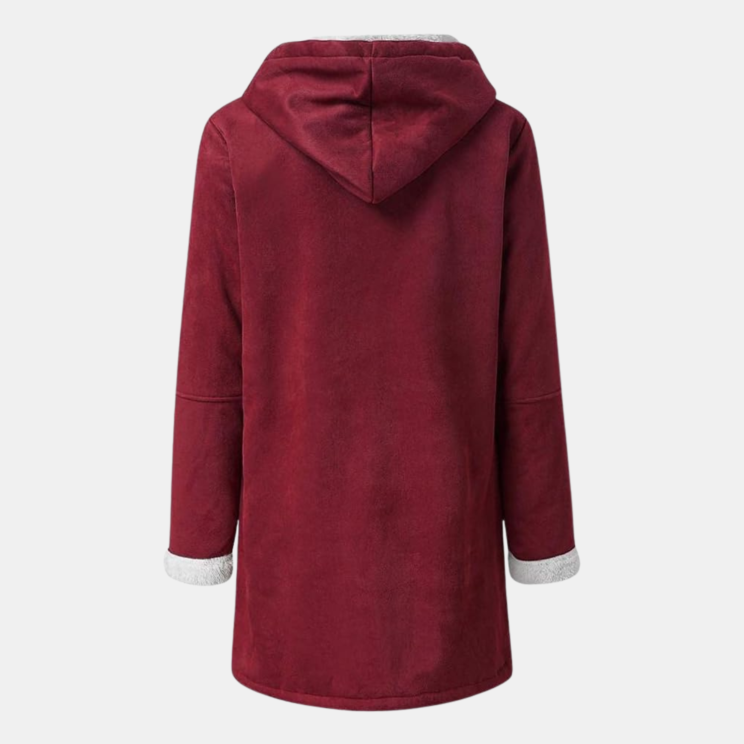 Premium Kapuzenjacke aus Fleece im Wildleder-Look von Orren & Valé