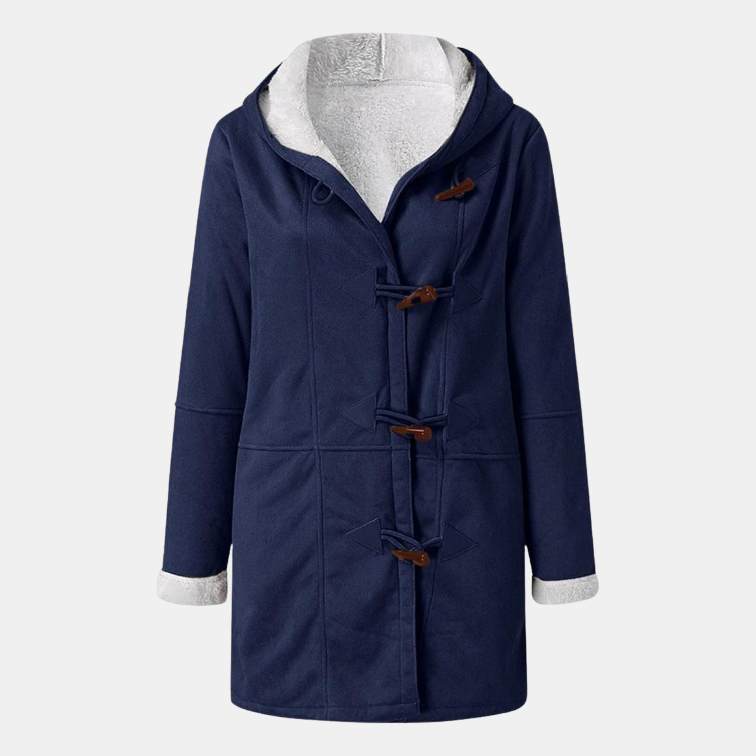 Premium Kapuzenjacke aus Fleece im Wildleder-Look von Orren & Valé