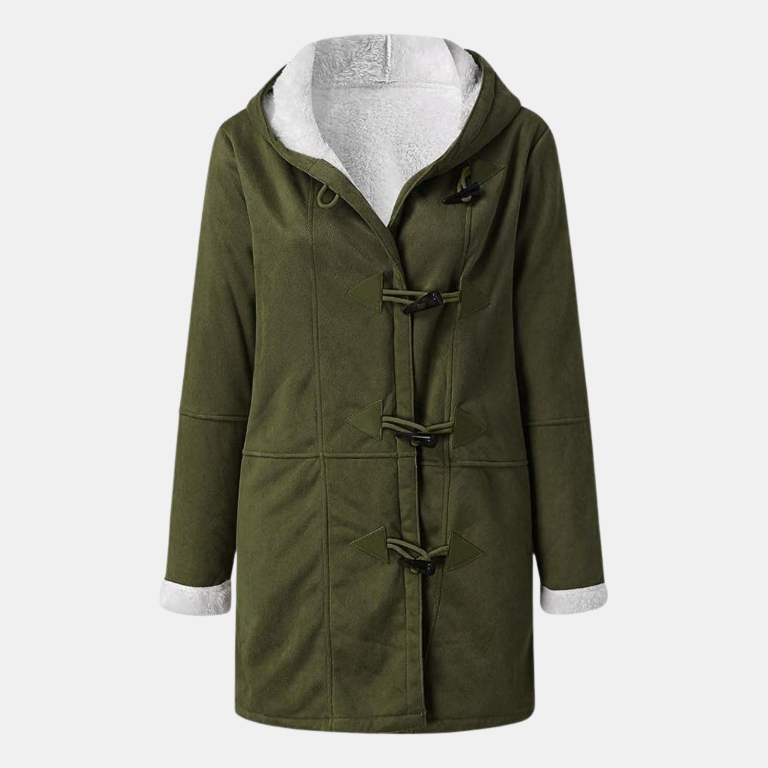 Premium Kapuzenjacke aus Fleece im Wildleder-Look von Orren & Valé