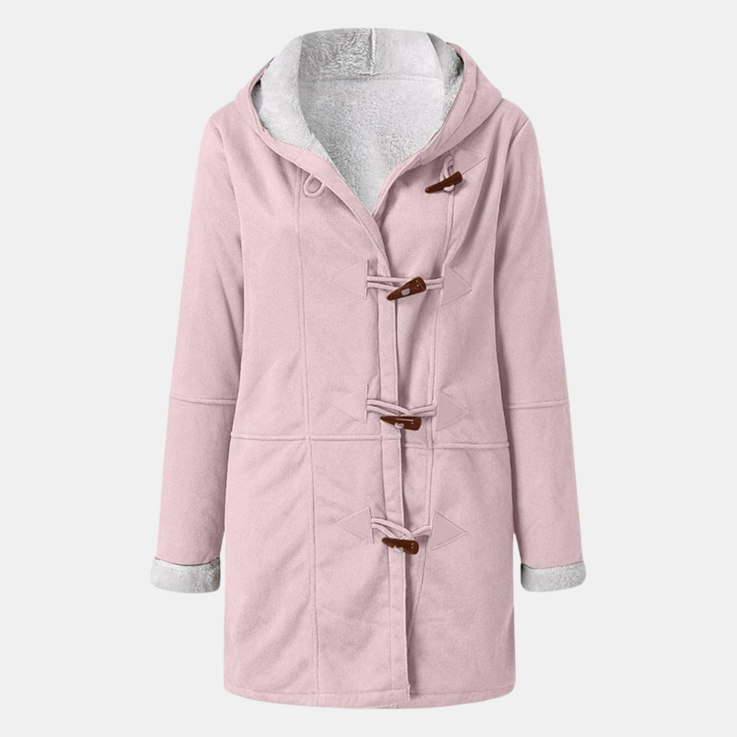 Premium Kapuzenjacke aus Fleece im Wildleder-Look von Orren & Valé