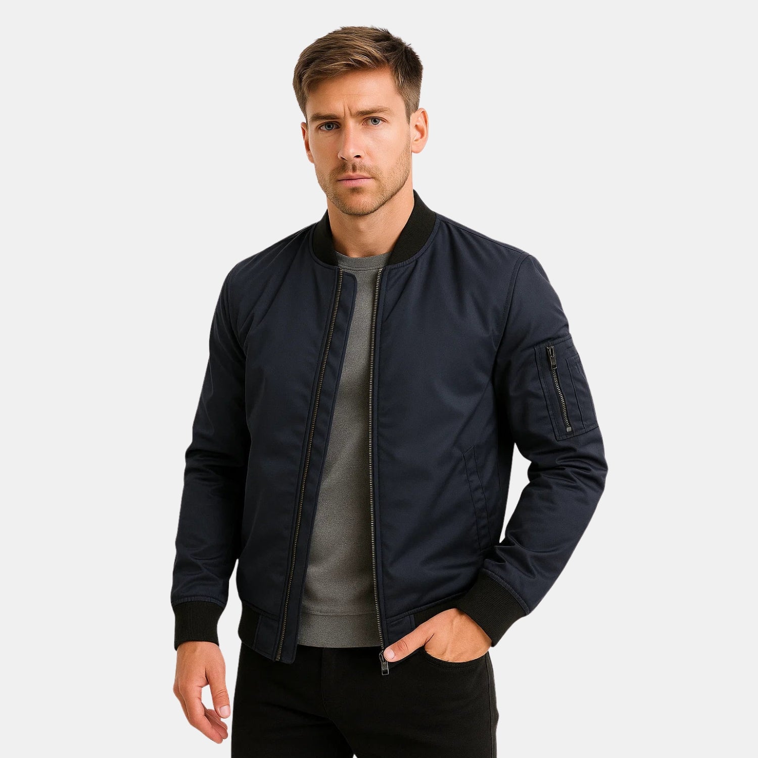 Unisex Wasserabweisende Bomberjacke – Leichte Übergangsjacke für Alltag & Freizeit von Orren & Valé