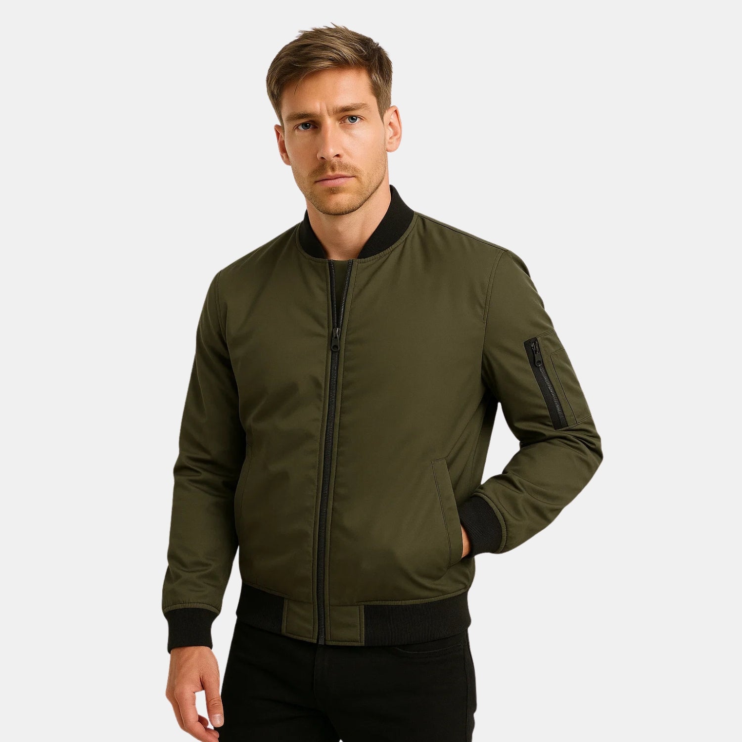 Unisex Wasserabweisende Bomberjacke – Leichte Übergangsjacke für Alltag & Freizeit von Orren & Valé