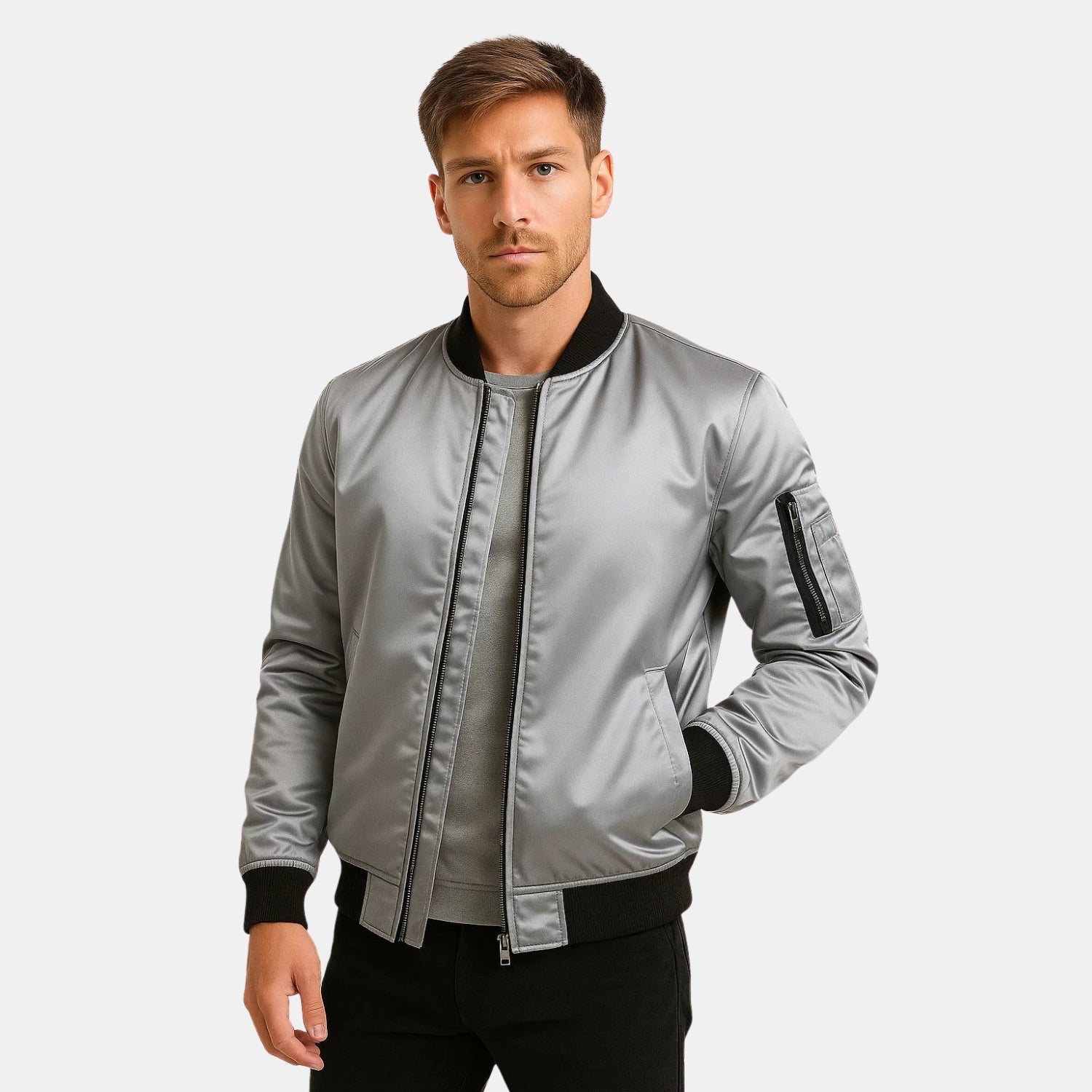 Unisex Wasserabweisende Bomberjacke – Leichte Übergangsjacke für Alltag & Freizeit von Orren & Valé