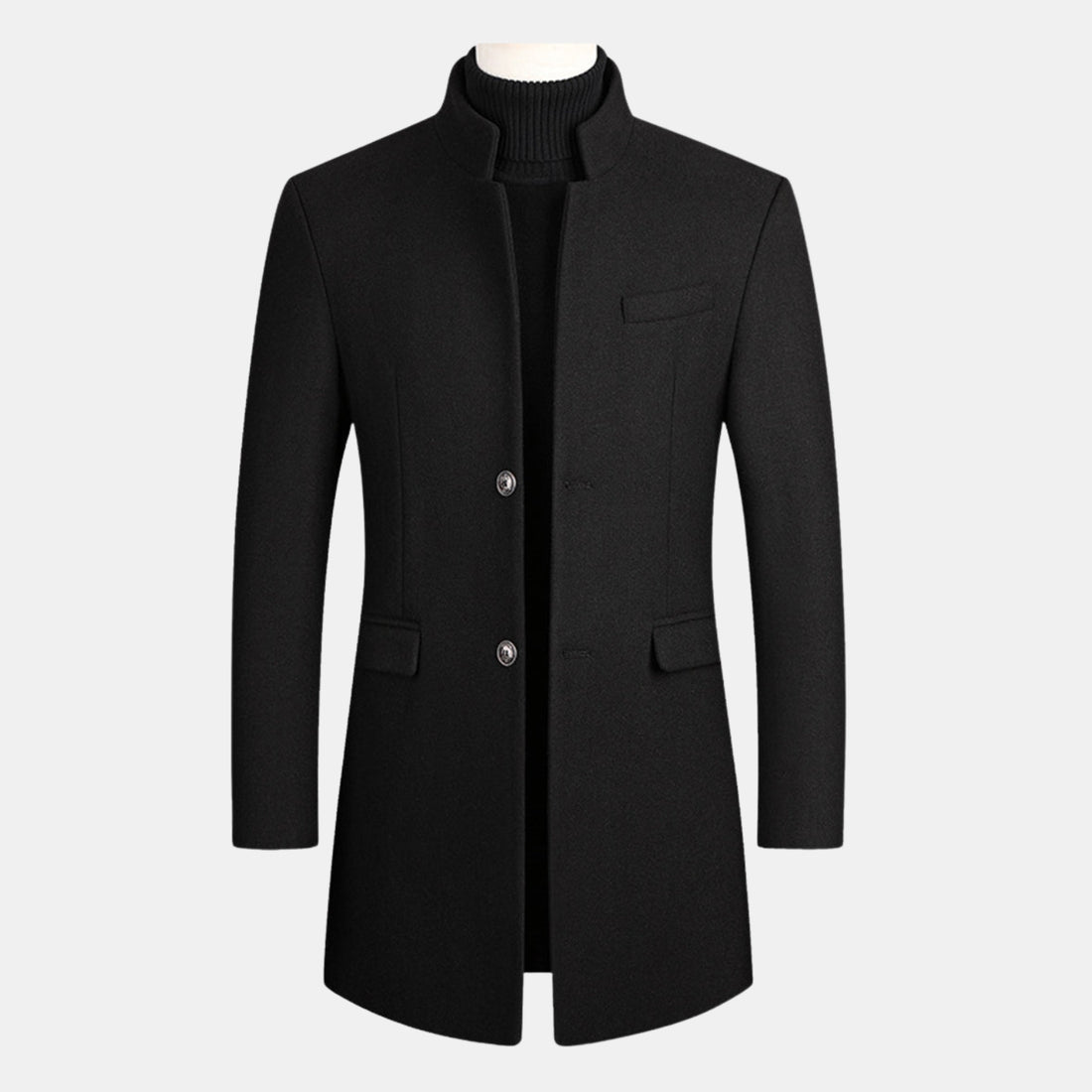 Warmer Herren Wintermantel | lang mit Knöpfen von Orren & Valé