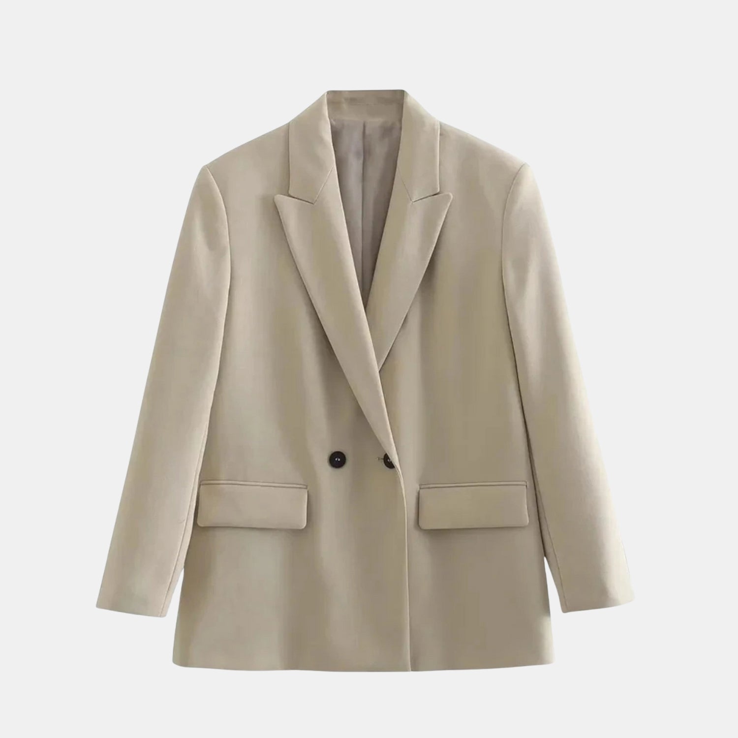 Damen Doppelreihiger Vintage-Blazer – Eleganter Taillierter Blazer für Büro & Alltag