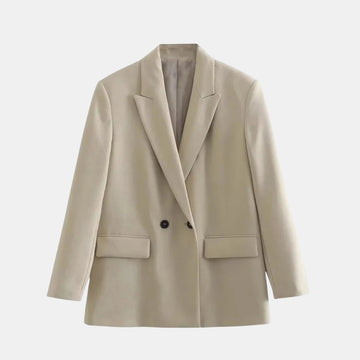 Damen Doppelreihiger Vintage-Blazer – Eleganter Taillierter Blazer für Büro & Alltag