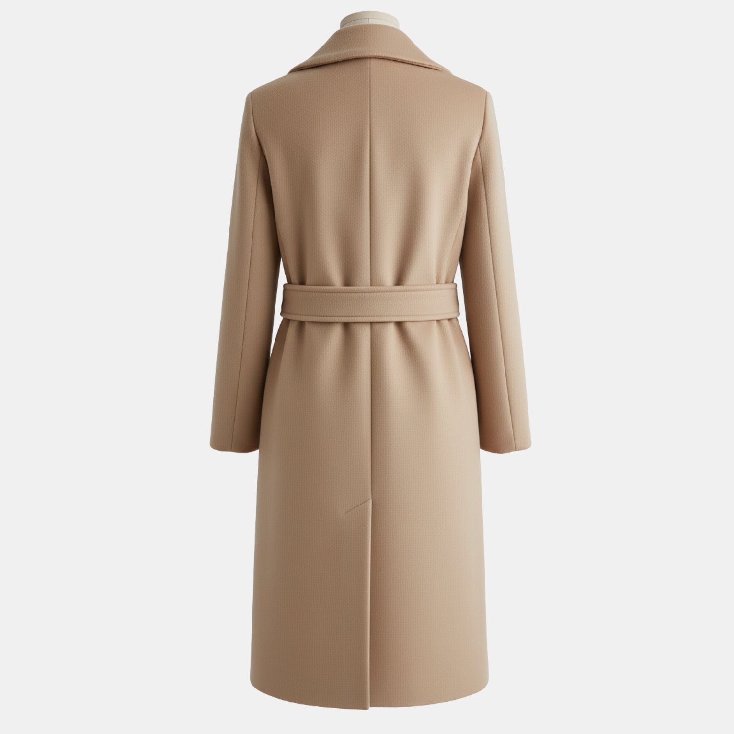 Damen Eleganz-Wintermantel mit Gürtel – Langärmeliger formeller Mantel für Business & Anlass-Looks