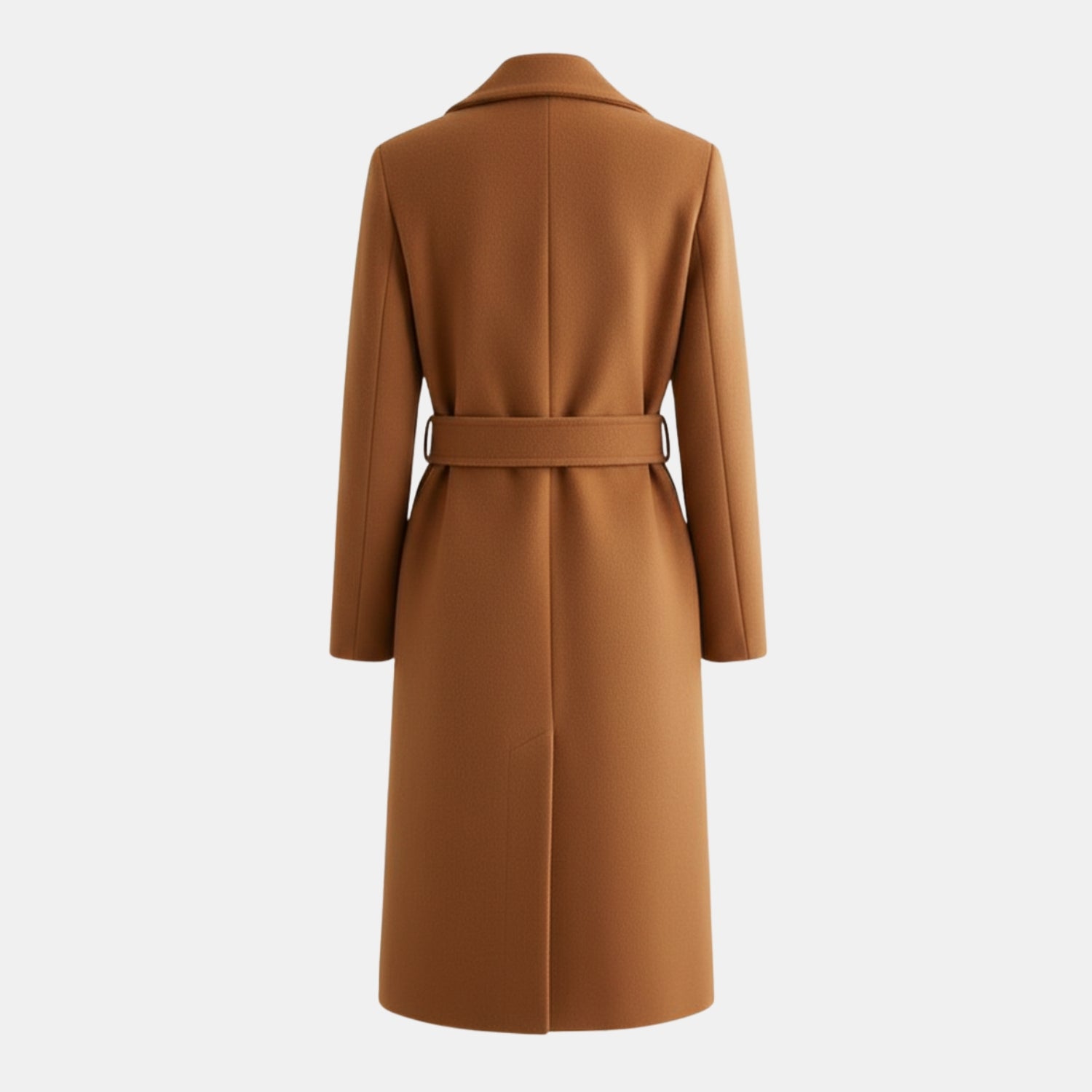 Damen Eleganz-Wintermantel mit Gürtel – Langärmeliger formeller Mantel für Business & Anlass-Looks