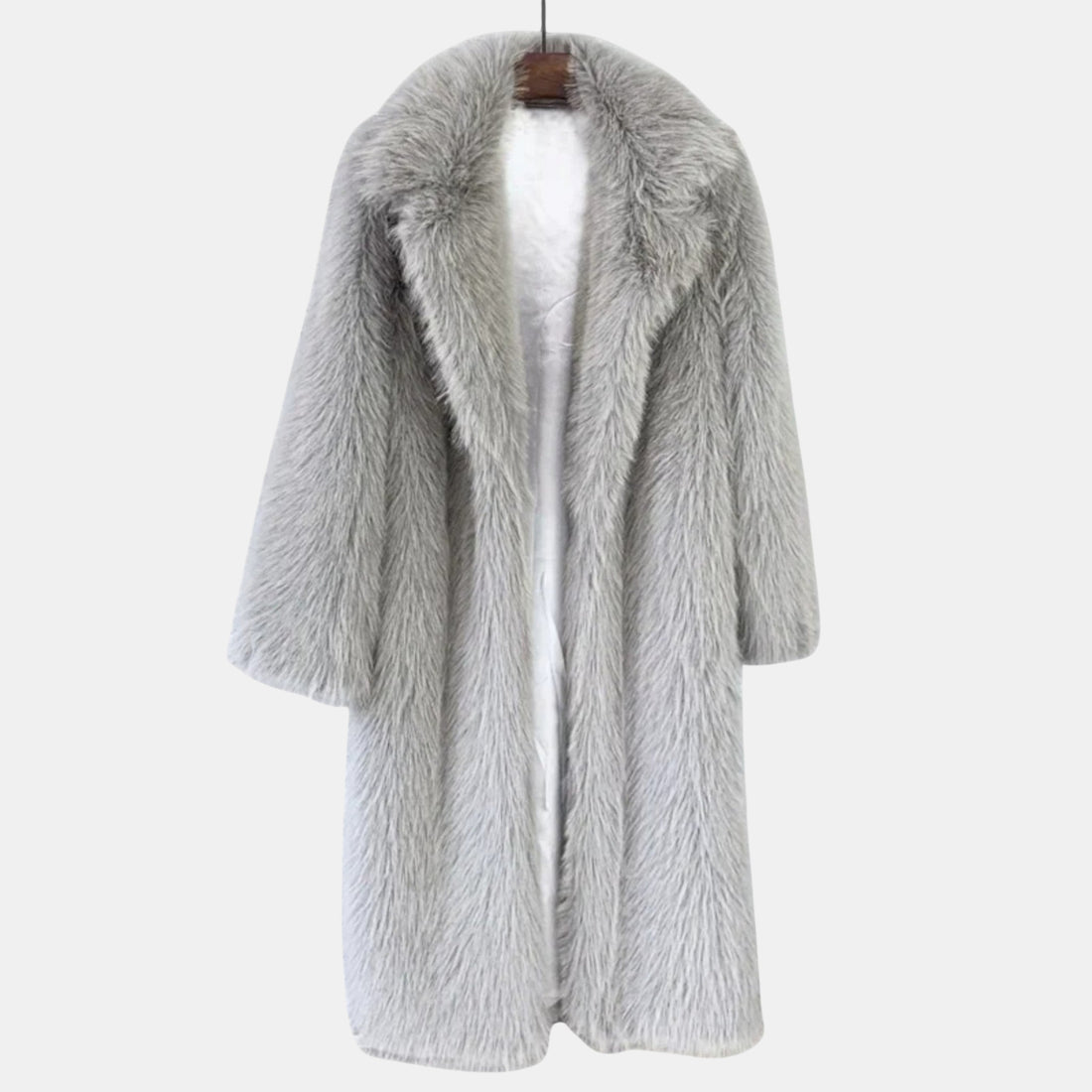 Damen Langer Kunstfell-Wintermantel – Flauschiger Imitat-Pelzmantel als Eleganter Übermantel für kalte Tage von Orren & Valé 