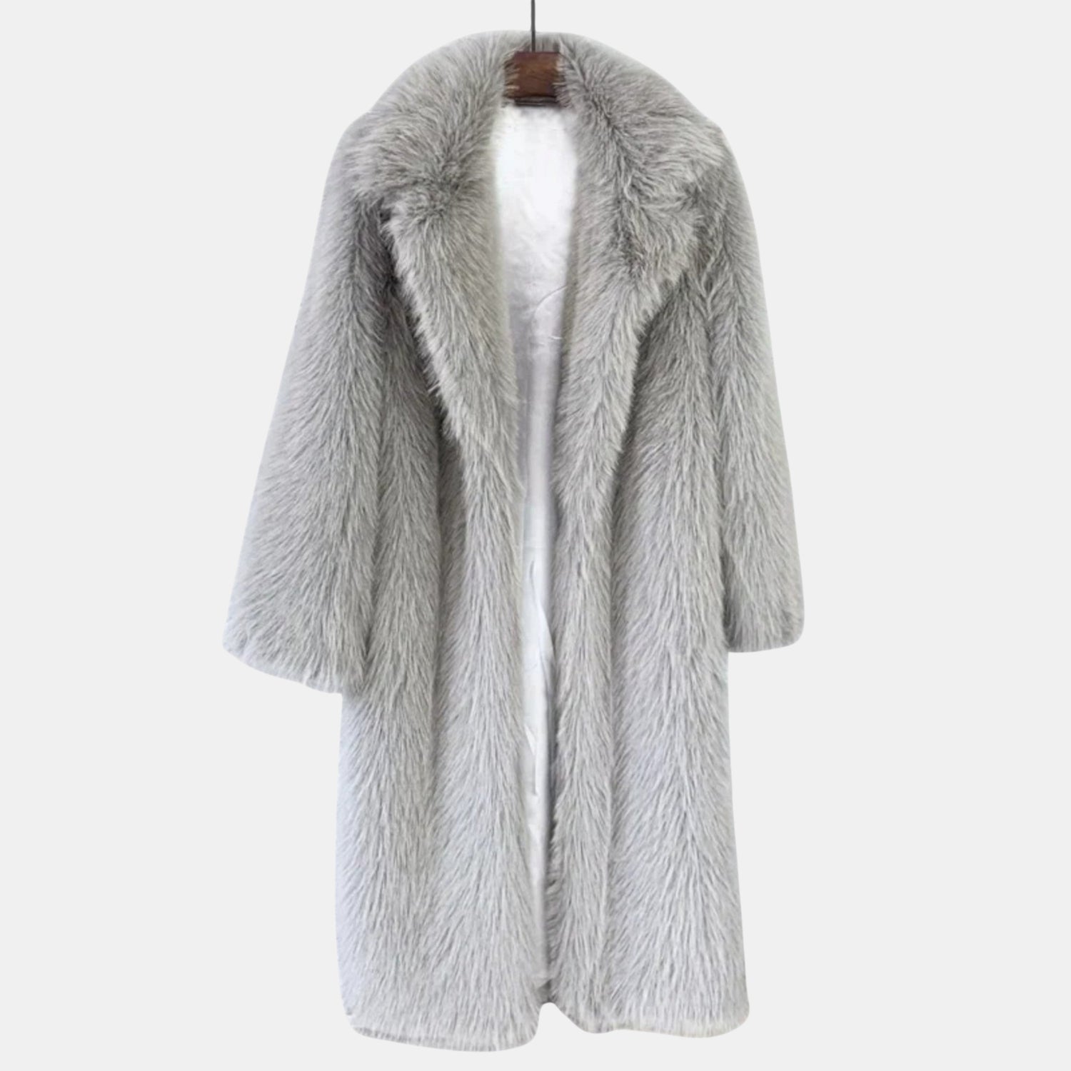 Damen Langer Kunstfell-Wintermantel – Flauschiger Imitat-Pelzmantel als Eleganter Übermantel für kalte Tage von Orren & Valé 